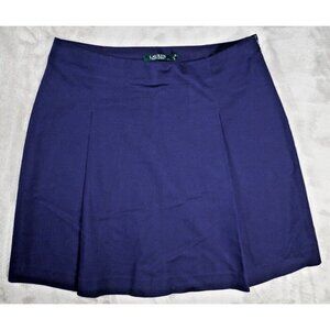Lauren Ralph Lauren Women's Navy A-Line Skirt - Size 10